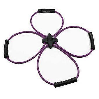 Pilates Reformer Resistance Band Kit Home Fitness Equipment for Total Body Workout - Helps Target Muscles, Tone(Purple)