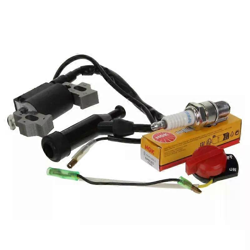 For Honda Ignition Module Coil  NGK Spark Plug  2 Lead On/Off Switch GX160 GX200