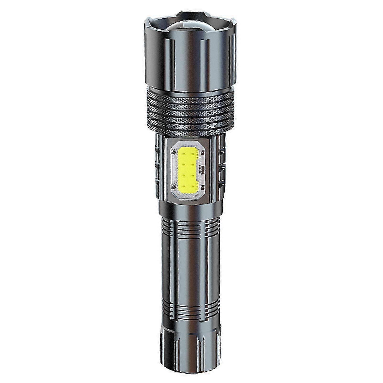 USB Rechargeable Flashlight IPX4 Waterproof Multi-Modes Electric Torch for Hiking Cycling Camping
