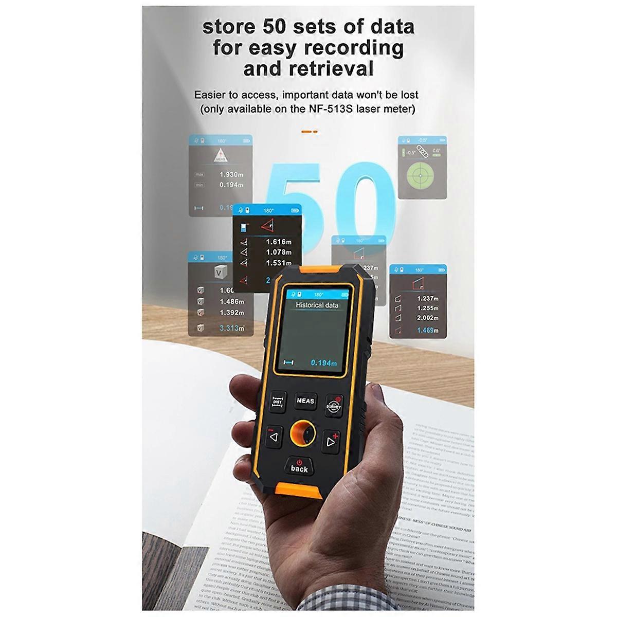 -513 Wall Scanner Metal Detector Pipeline Reinforced AC Live Cable Wires Metal Wood Stud Find