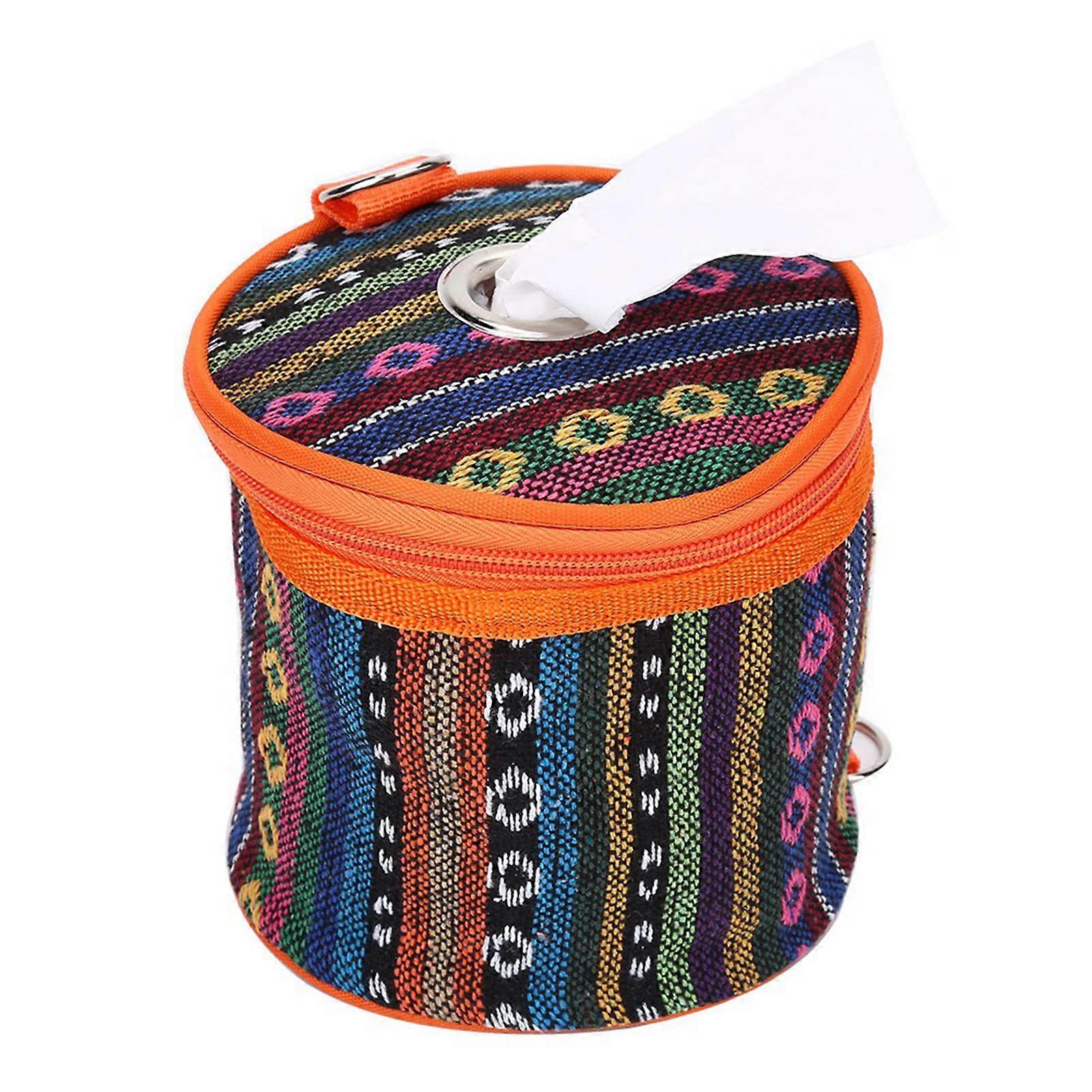 Toilet Paper Holder Tissue Box and Wet Wipes Storage Bag for Home Office Camping Use, Multi-Purpose Organizer, Durable Material