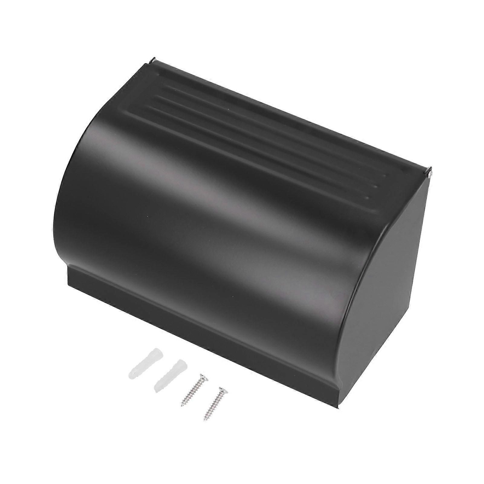 Wall Mounted Tissue Box Aluminum Holder for Mobile Phones, Rectangular Design for Bathroom, Modern Style, Silver Finish