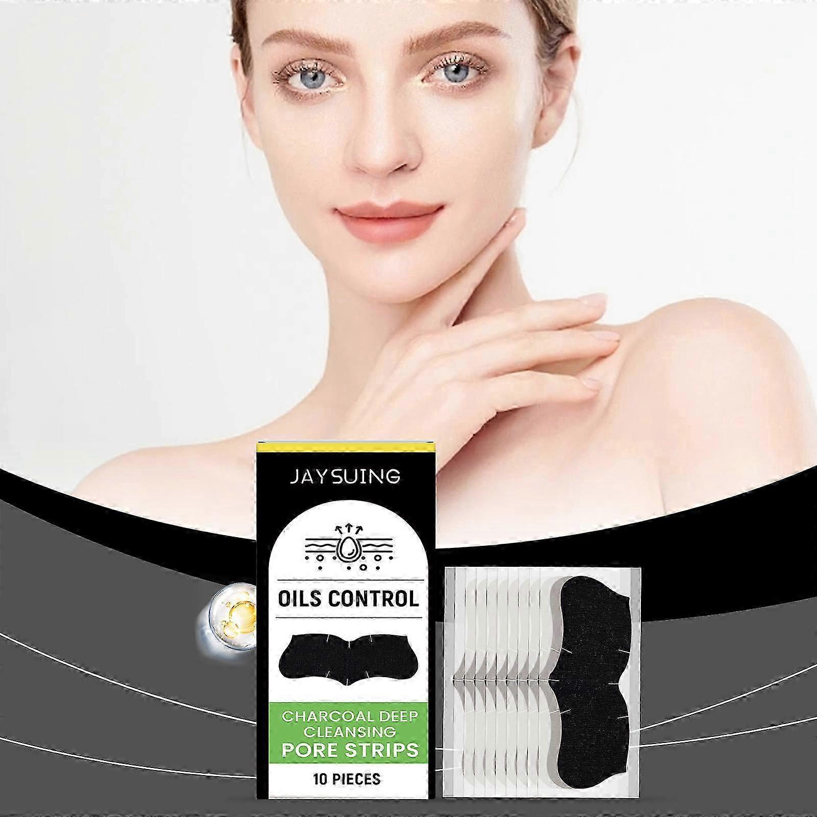 ExquisiteBlackhead Strips Pore Strips for NoseBlackhead Pore Strips - 10 Strips - Deep Cleansing - Face Nose Pores - Blackheads Removal