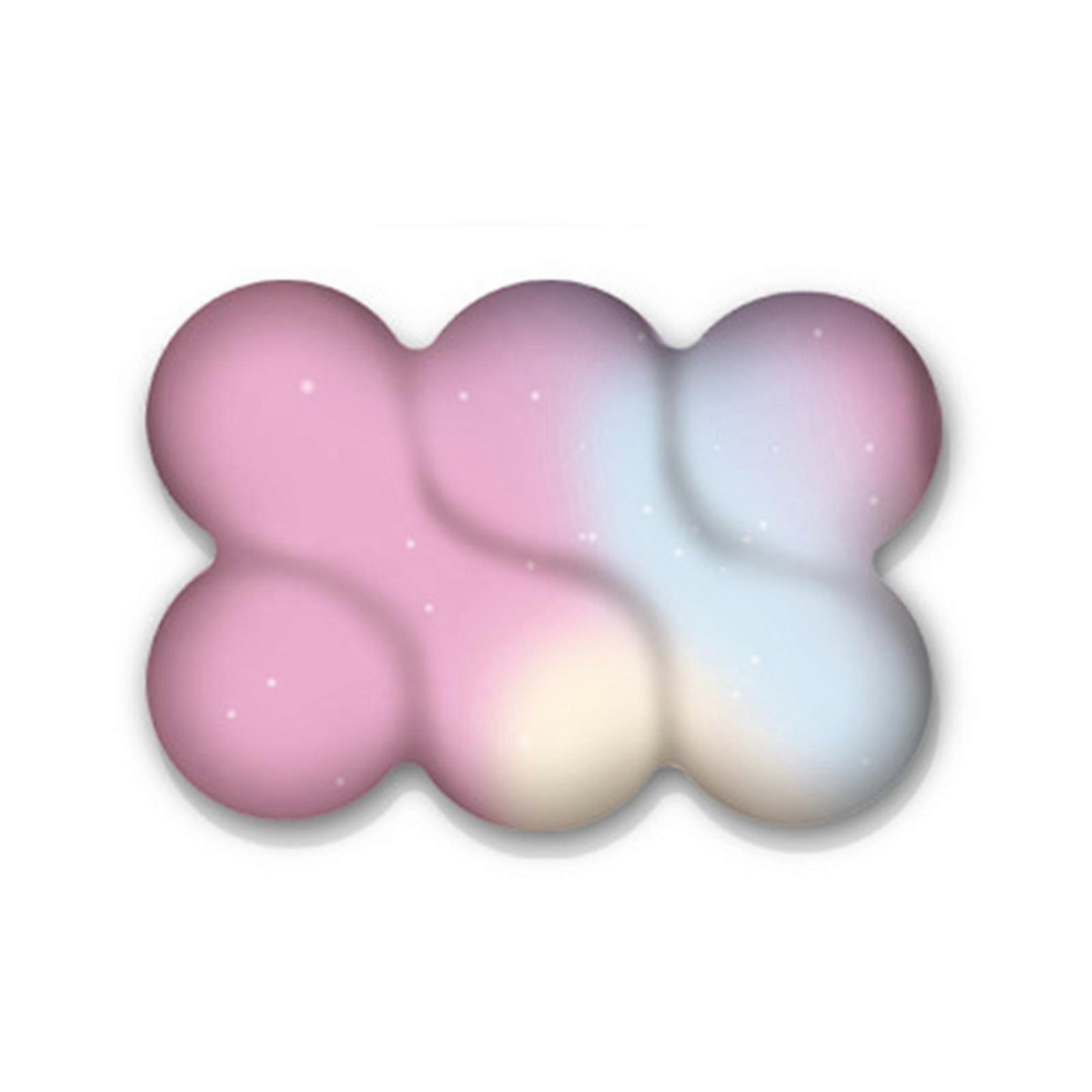 Ergonomic Keyboard Wrist Rest Mouse Pad with Memory Foam Wrist Support Cloud Shape for Comfortable Typing For Computer  blue pink gradient