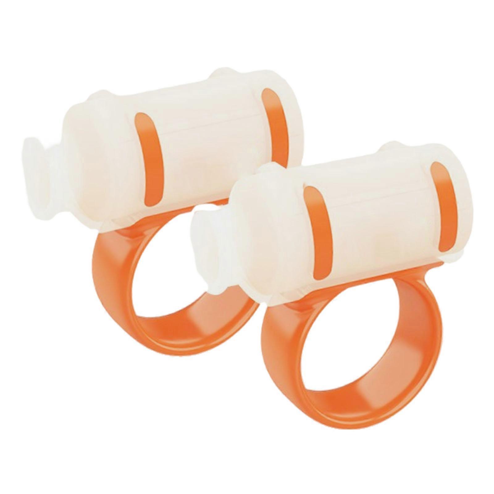Drum Hammer Control Auxiliary Grip Drum Stick Control Clip Drumsticks Aid Auxiliary Tool for 5A/7A Drumsticks Enduring Orange and white