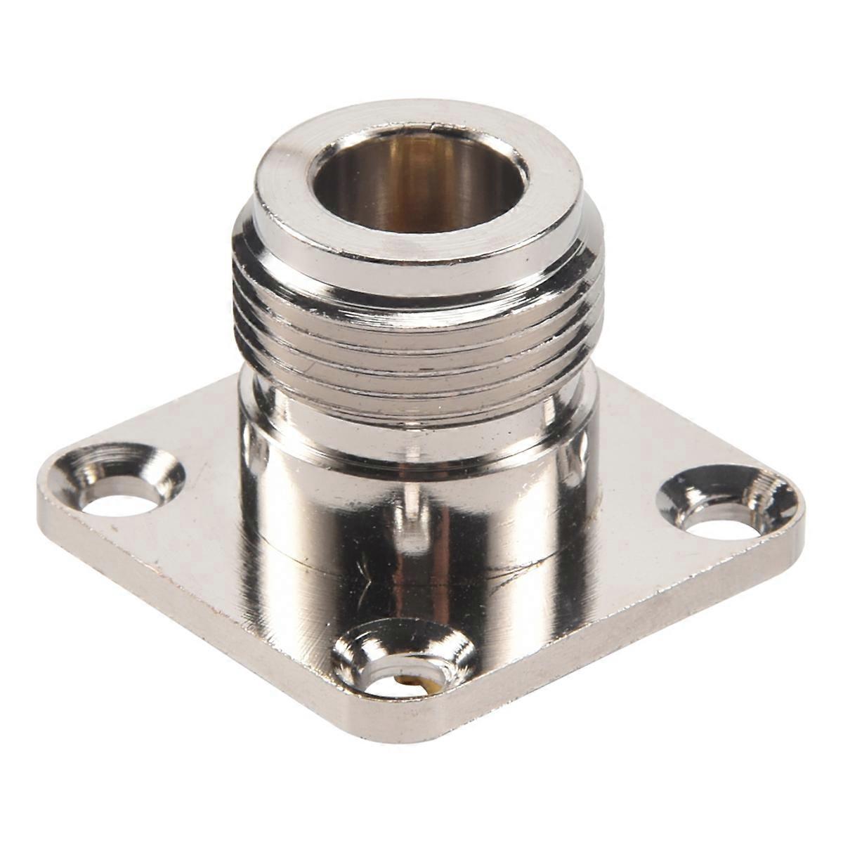 N type female jack RF coax connector 4-hole panel mount