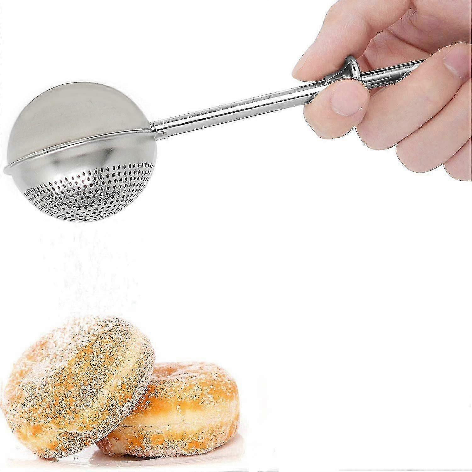 Flour Duster For Baking, Stainless Steel Powdered Sugar Duster