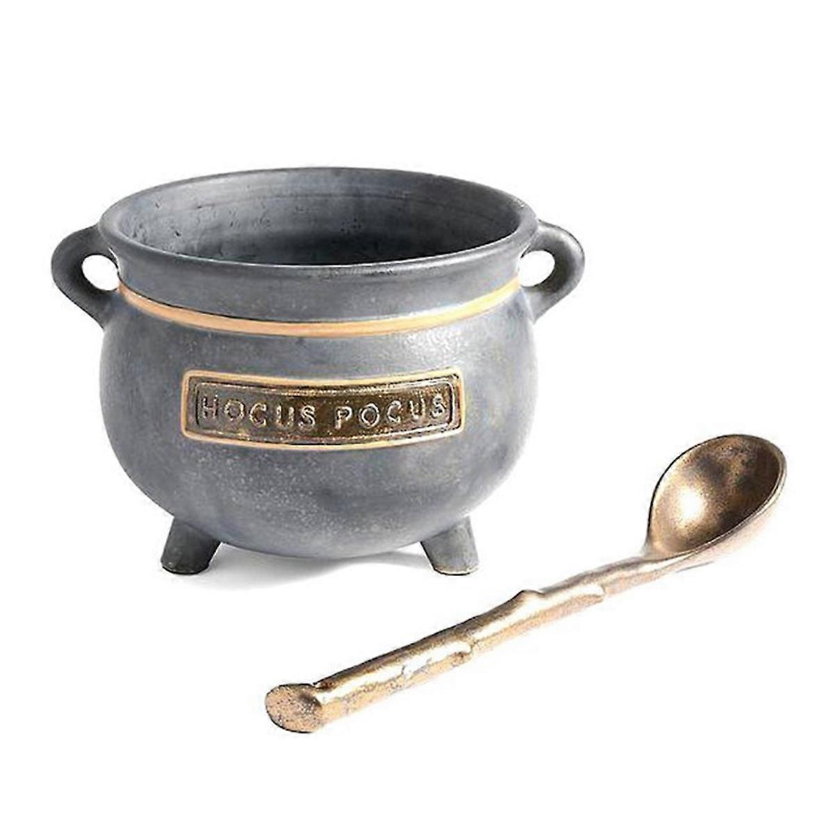 Halloween decoration witch cauldron resin bowl candy bucket