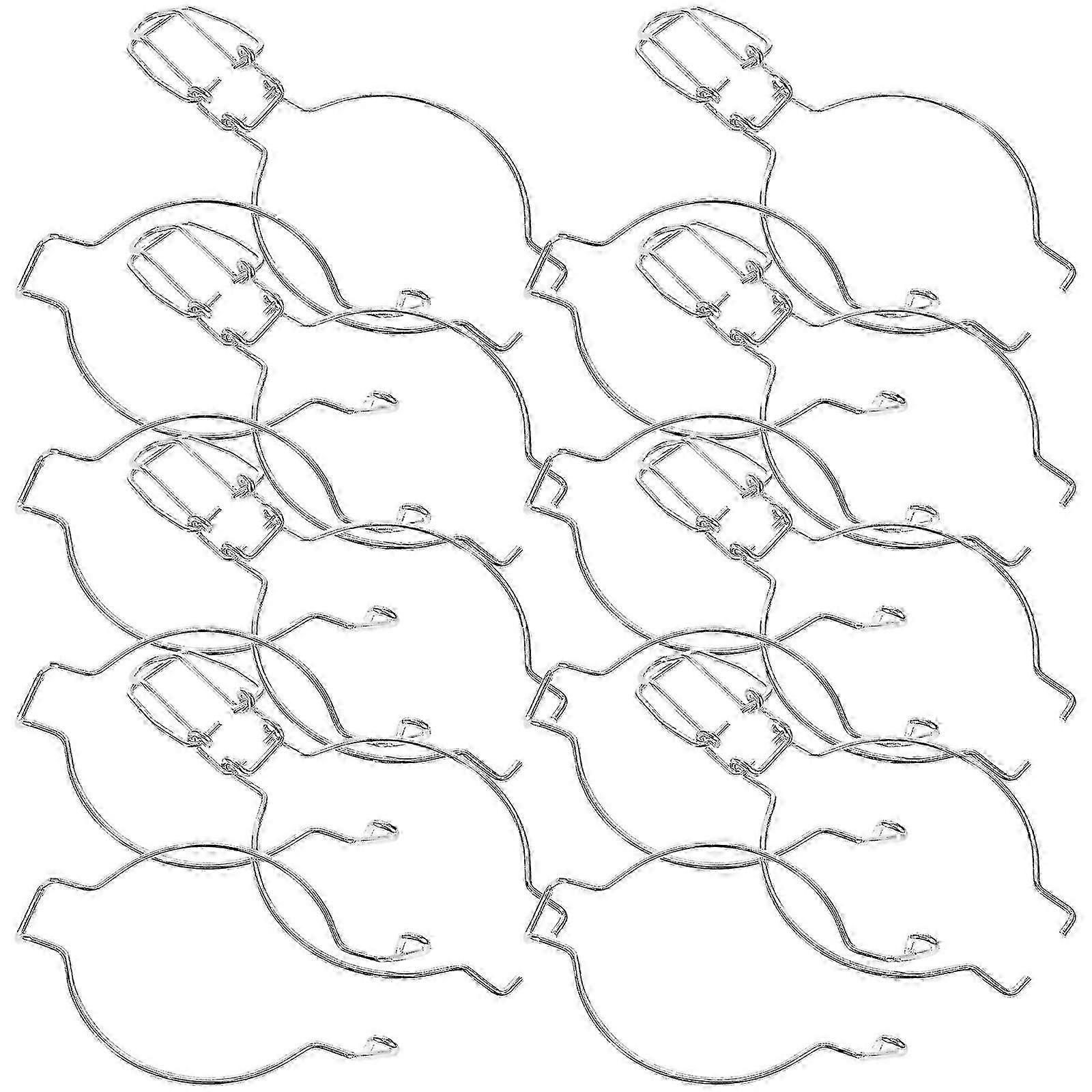 12pcs 스테인레스 스틸 씰링 클립 메이슨 항아리 유리 용기 버클 항아리 밀봉 클립 밀폐 식품 보관용 통조림 항아리 액세서리