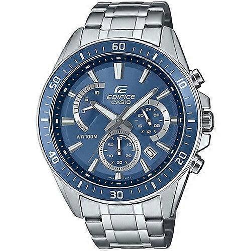 Casio Edifice Efr-552d-2avuef Men's Stainless Steel Chronograph Watch With Blue Dial