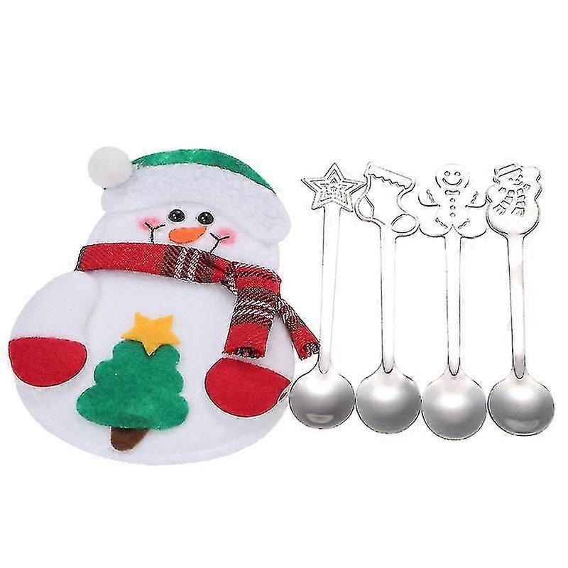 5pcs Christmas Coffee Spoons