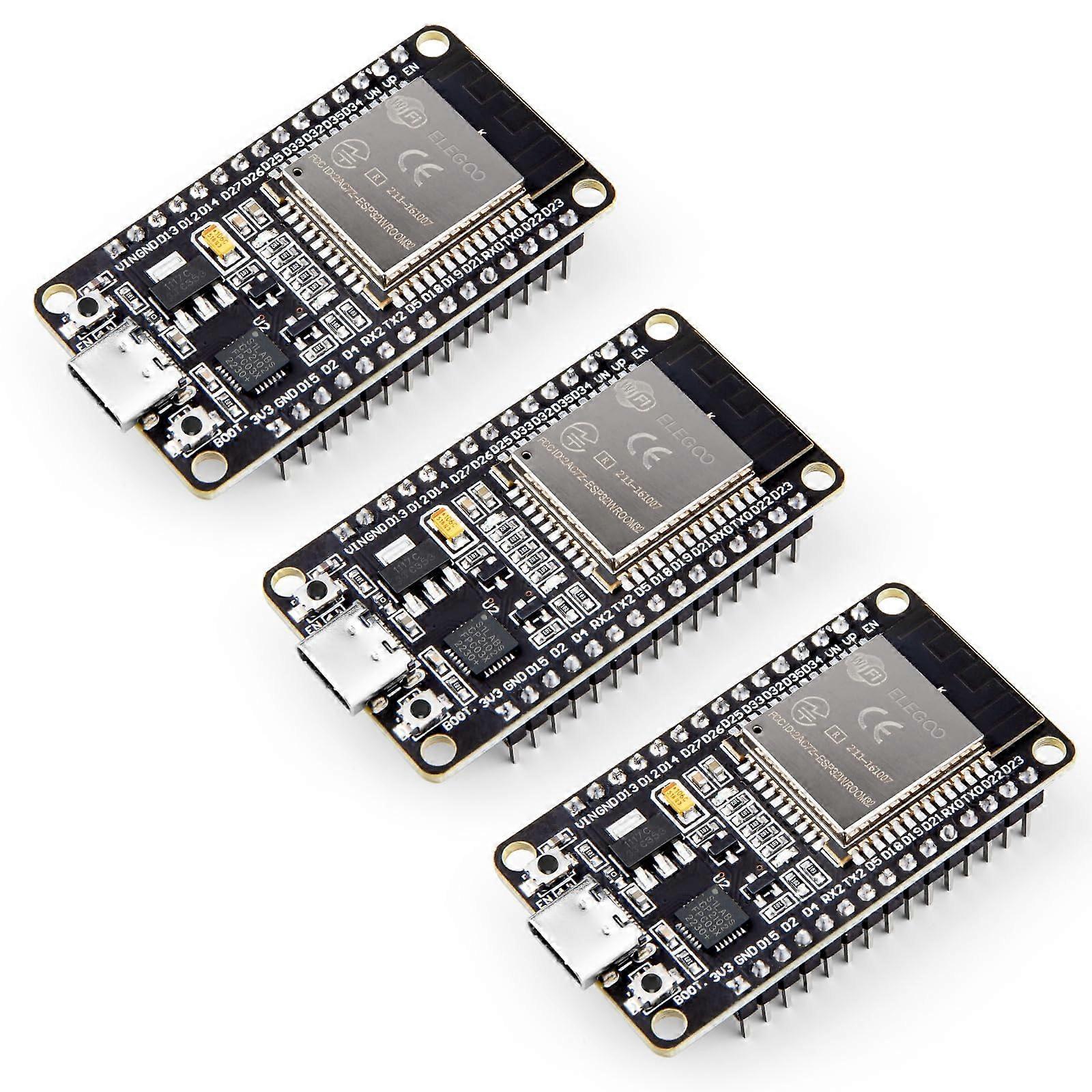 3 PCS ESP-32 Development Board with IDE Support AP/STA/AP+STA