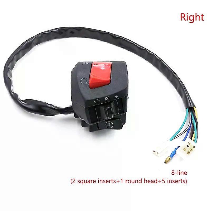 Universal Motorcycle Handle Bar Switches With Choke Horn Turn Signal Headlight Electric Start Handlebar Controller Switch