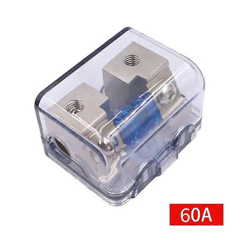 AFS In-Line Fuse Holder Upto 2GA/8GA Stereo/Audio/Car/RV/Boat AFS Fuse 30A-100A Zinc Alloy Nickel Plating Sound Insurance