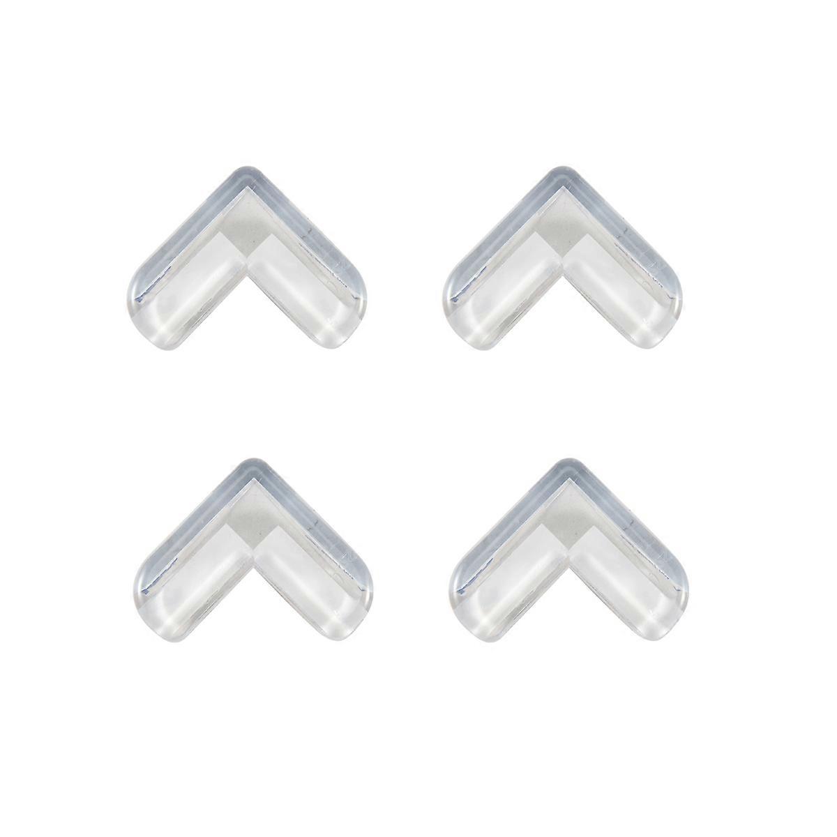 4 Pieces Clear Safety Soft Plastic Table Desk Corner Guard Protector