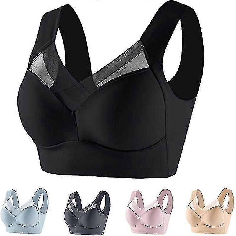 Posture Correcting Bra, Summer Wireless Push-up Comfort Crossover Bra