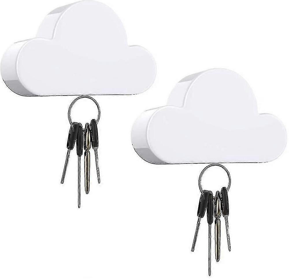 Magnets Key Holder, 2 Pack Cloud Shape Holders House Key Organizer, Wall Mounted