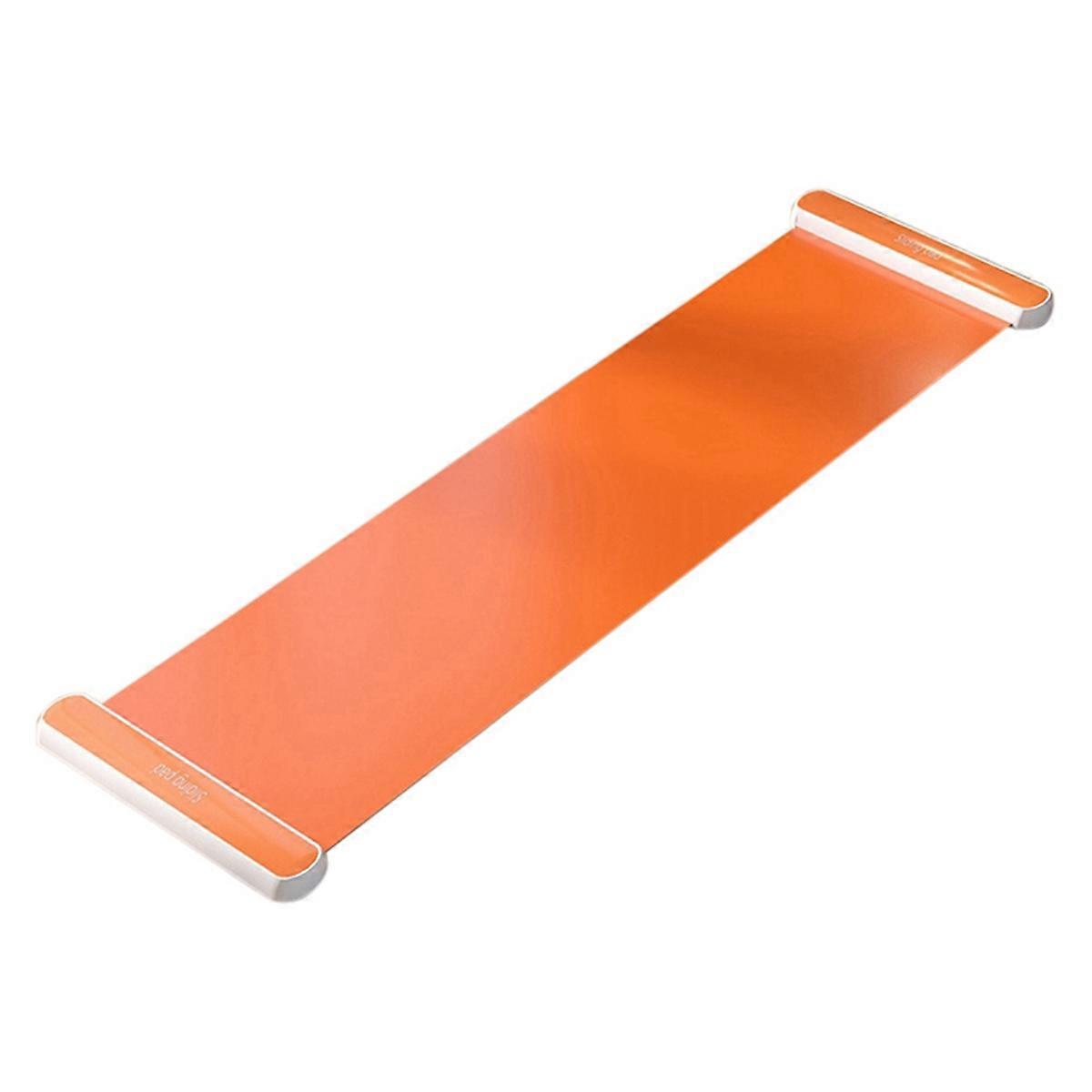 Yoga Sliding Mat Indoor Sport Speed Skating Training Board Mat Ice Hockey Roller Skating Leg Exercise 180cm Orange