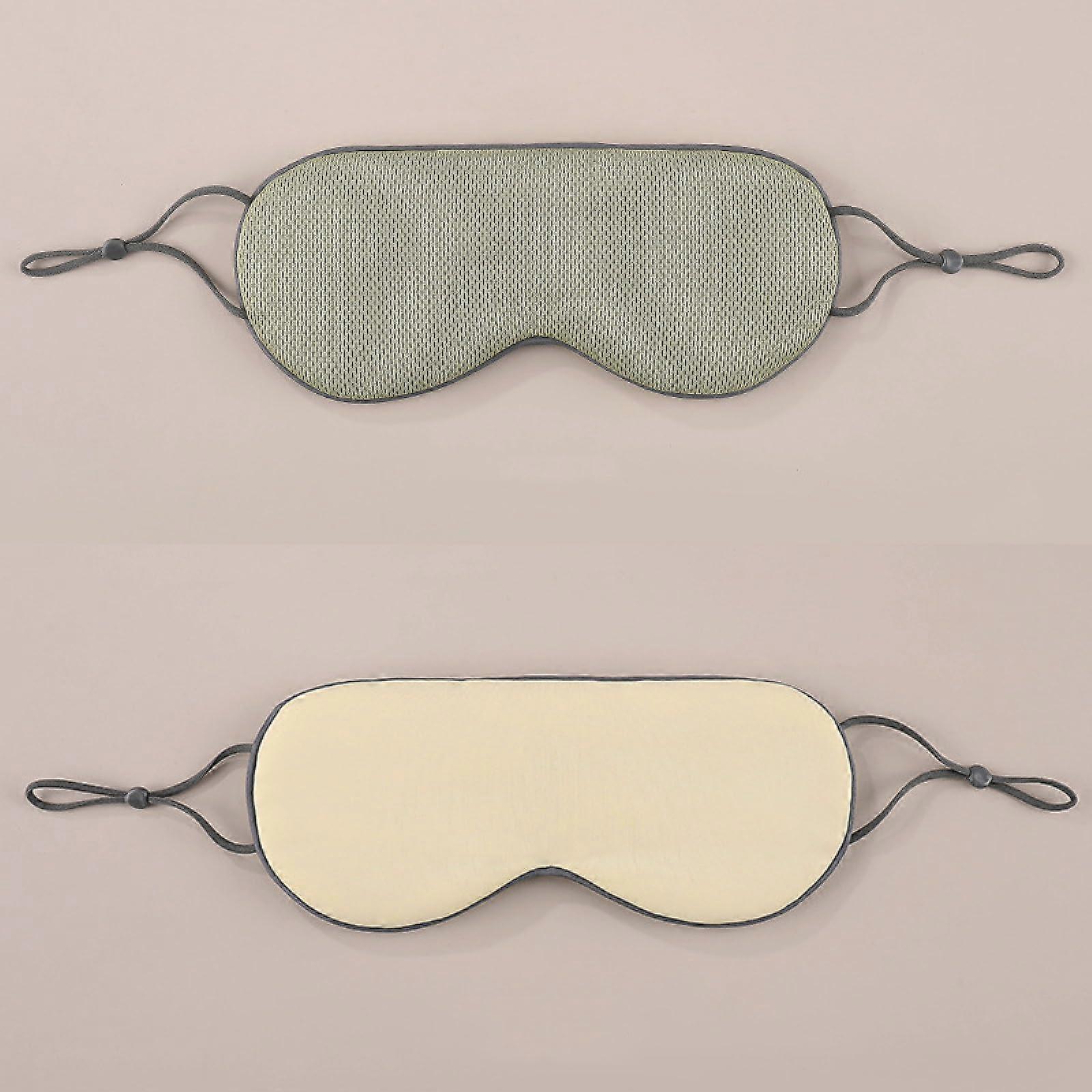 Sleep Blackout Eye Mask - Double-Sided Ice Silk Eye Mask for Lunch Breaks, Warm and Cool, Breathable, Non-Traceable