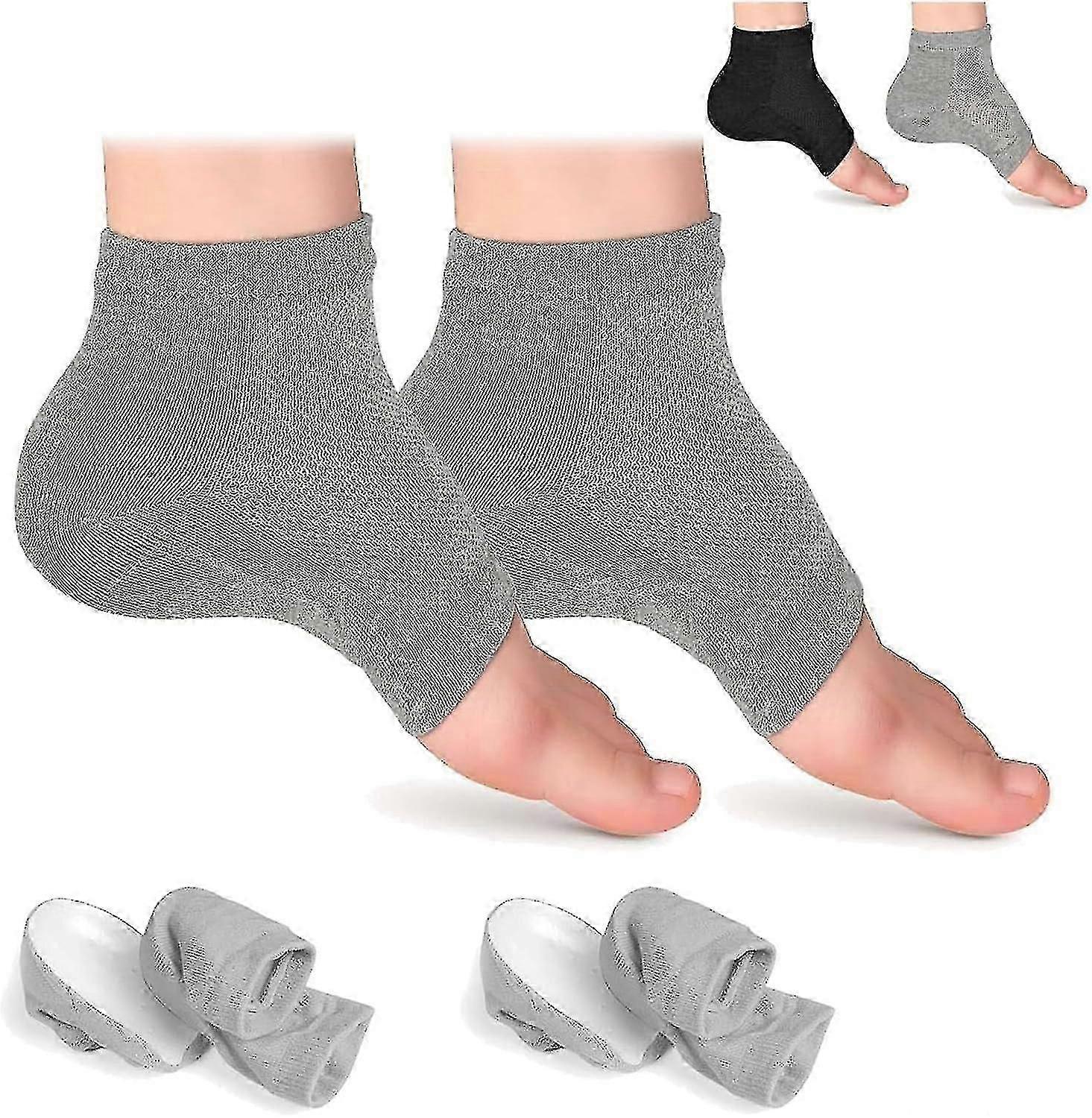 2 Pairs Height Max Socks, Height Max Insoles, Height Increase Socks, Mid-height Insoles For Men Women