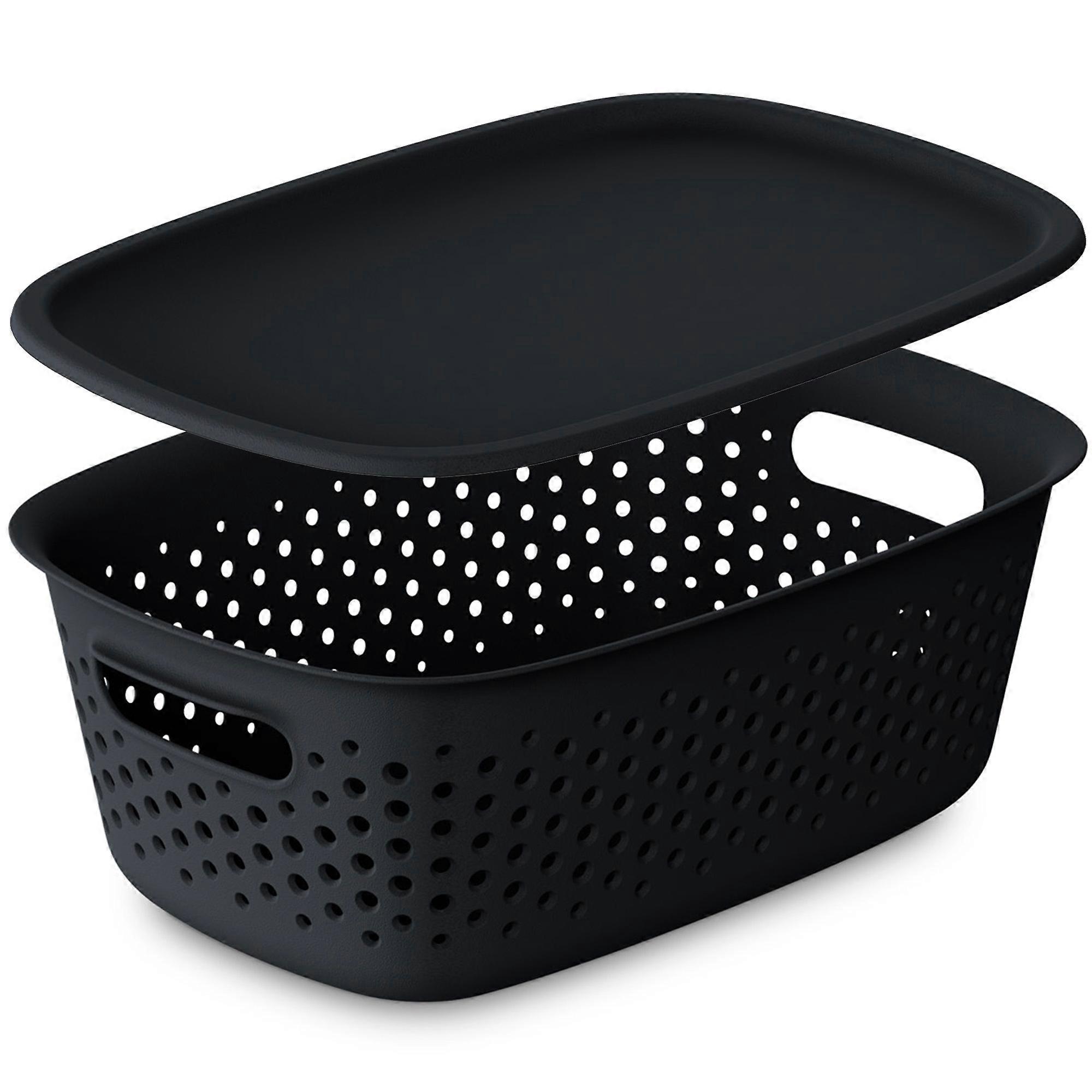 Openwork Plastic Container Closed Plastic Box With Lid 3.5 L