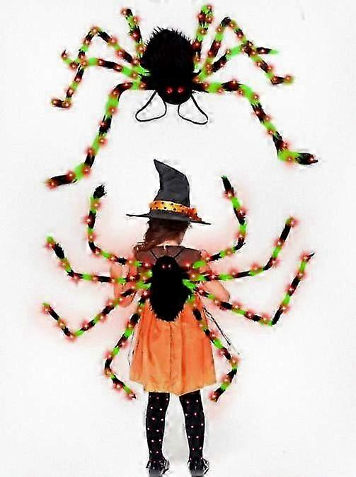 Creepy Large Plush Spider for Halloween Decor, Frightening Soft Spider Backpack Ornament