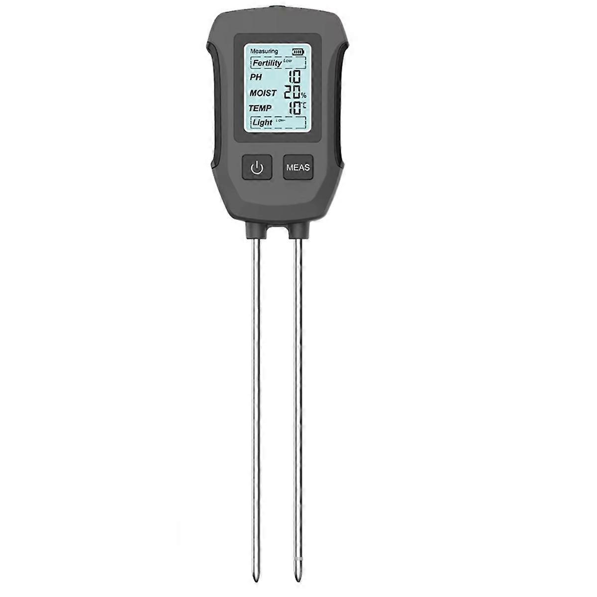 5in1 Soil Tester PH/Moisture/Temp Digital LCD Meter Heat-