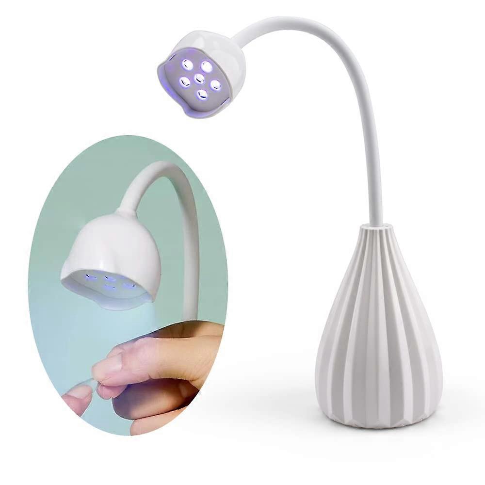 RUIWAN UV LED Rose Nail Lamp with 60 Second Timer, White