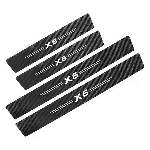 4Pcs Car Door Sill Sticker Threshold Anti Scratch Decal Auto Accessories Suitable for BMW X5 E70 F15 X1 F48 X2 F39 X3 F25 X4 F26 X6 X7