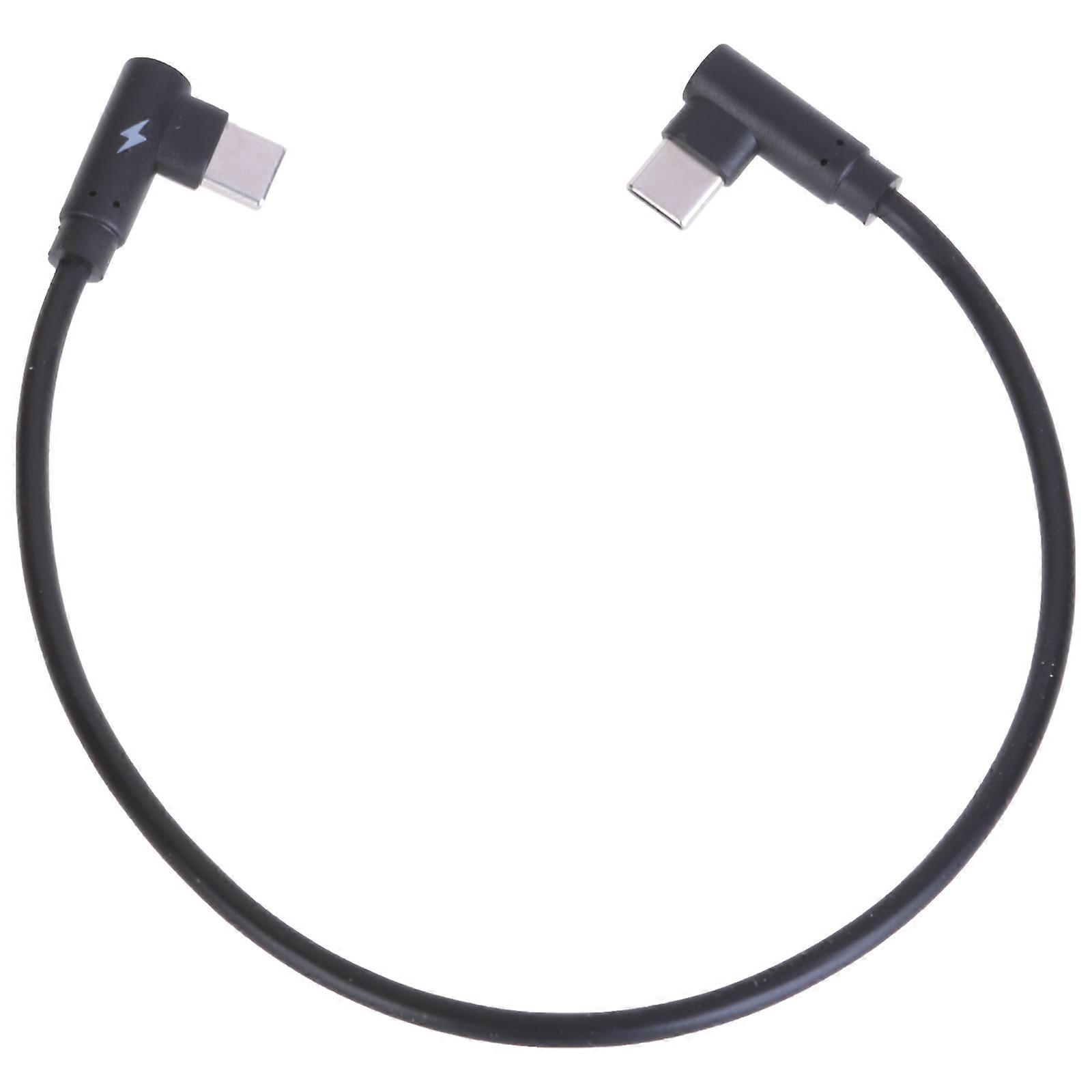 90 Degree USB 3.1 Type C to Type C Cable 40W Angled 3.1 USB Type C Male Extension Cable Supports Charging,Data