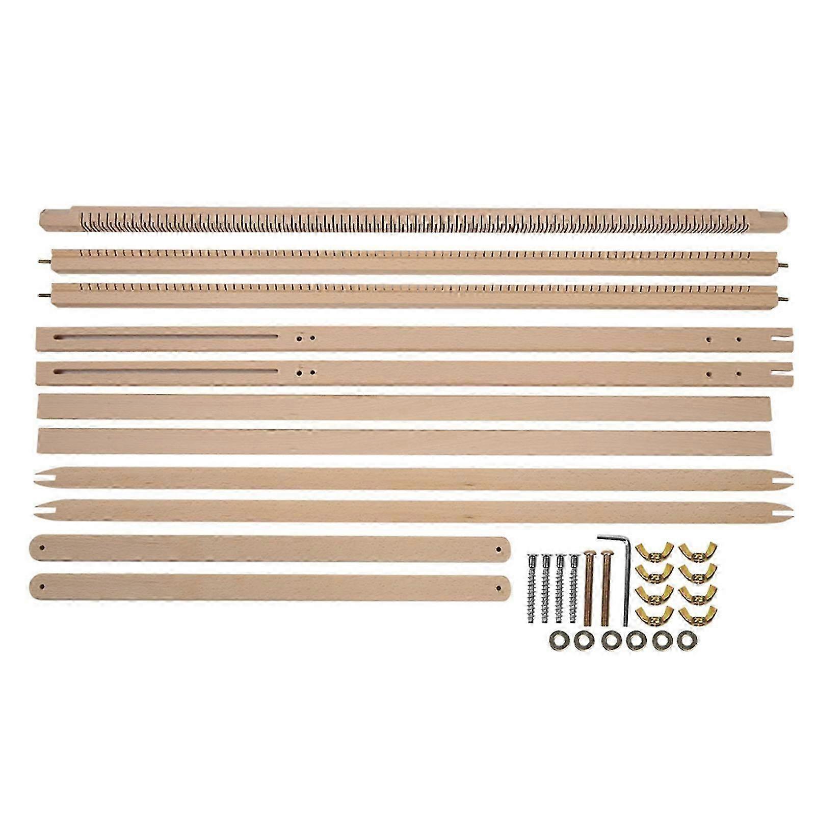 Diy Wooden Hand Weaving Machine Adjustable Bracket Tapestry Wool Knitting Tool