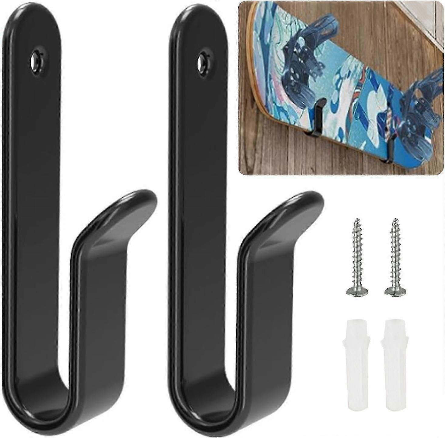 2Pcs Snowboard Rack,Horizontal Snowboard Wall Mount with Screws,Snowboard Display Rack,Sno