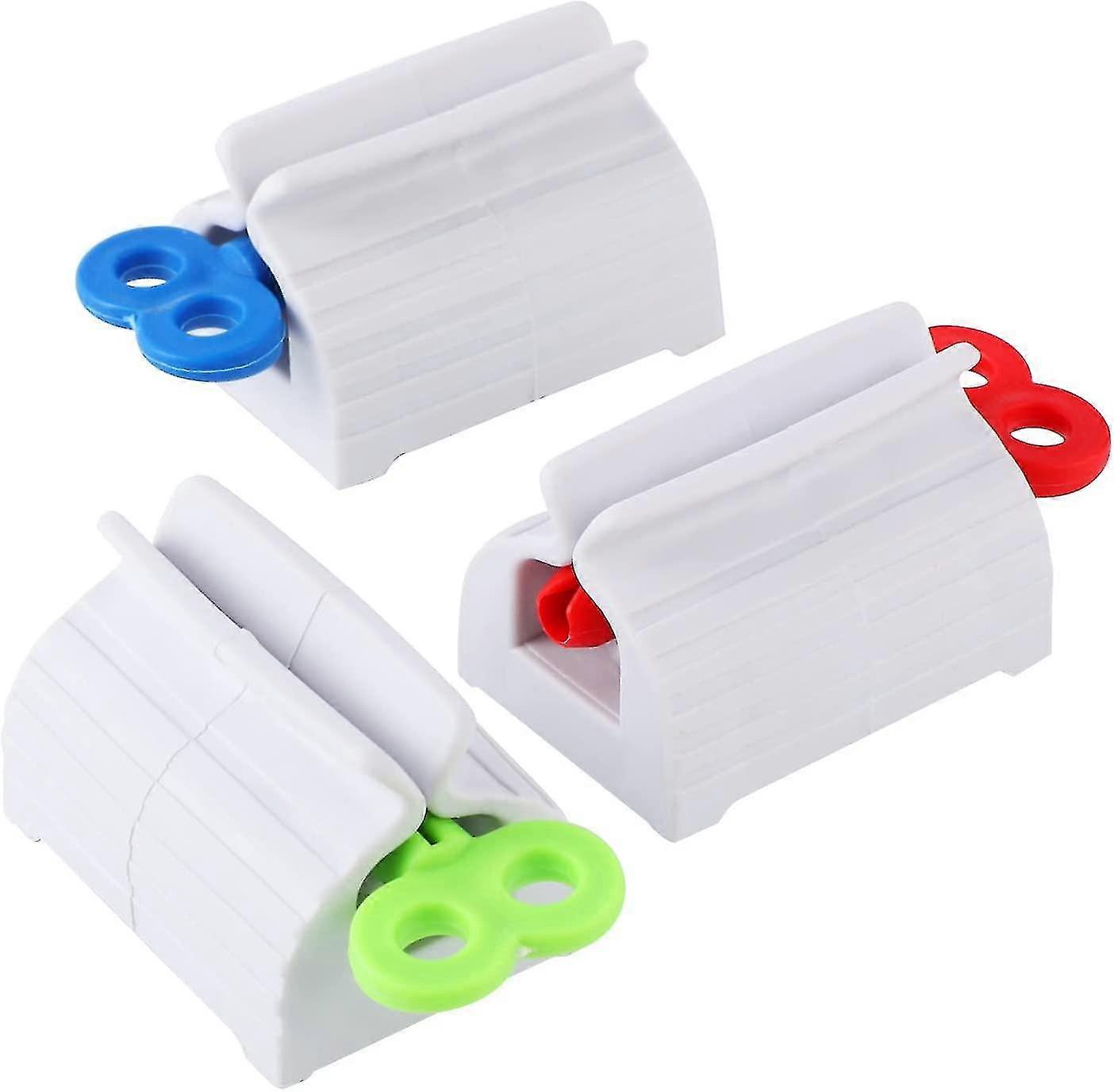 3 Pcs Toothpaste Squeezer Holder - Rotating Dispenser Stand for Toothpaste Tube