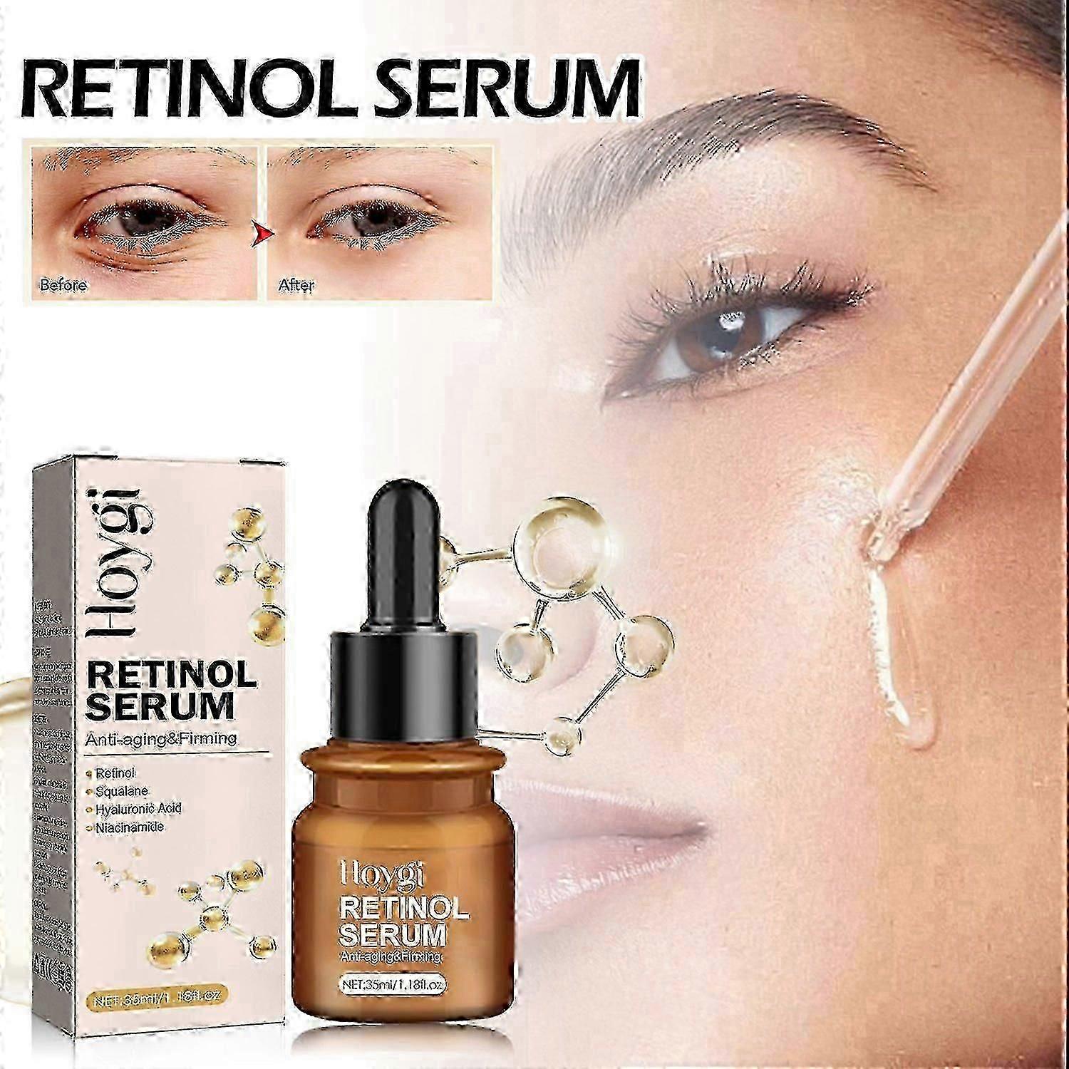 Hoygi Retinol Anti-Wrinkle Essence Reduces Fine Lines, Firming, Moisturizing And Brightening Anti-Ag