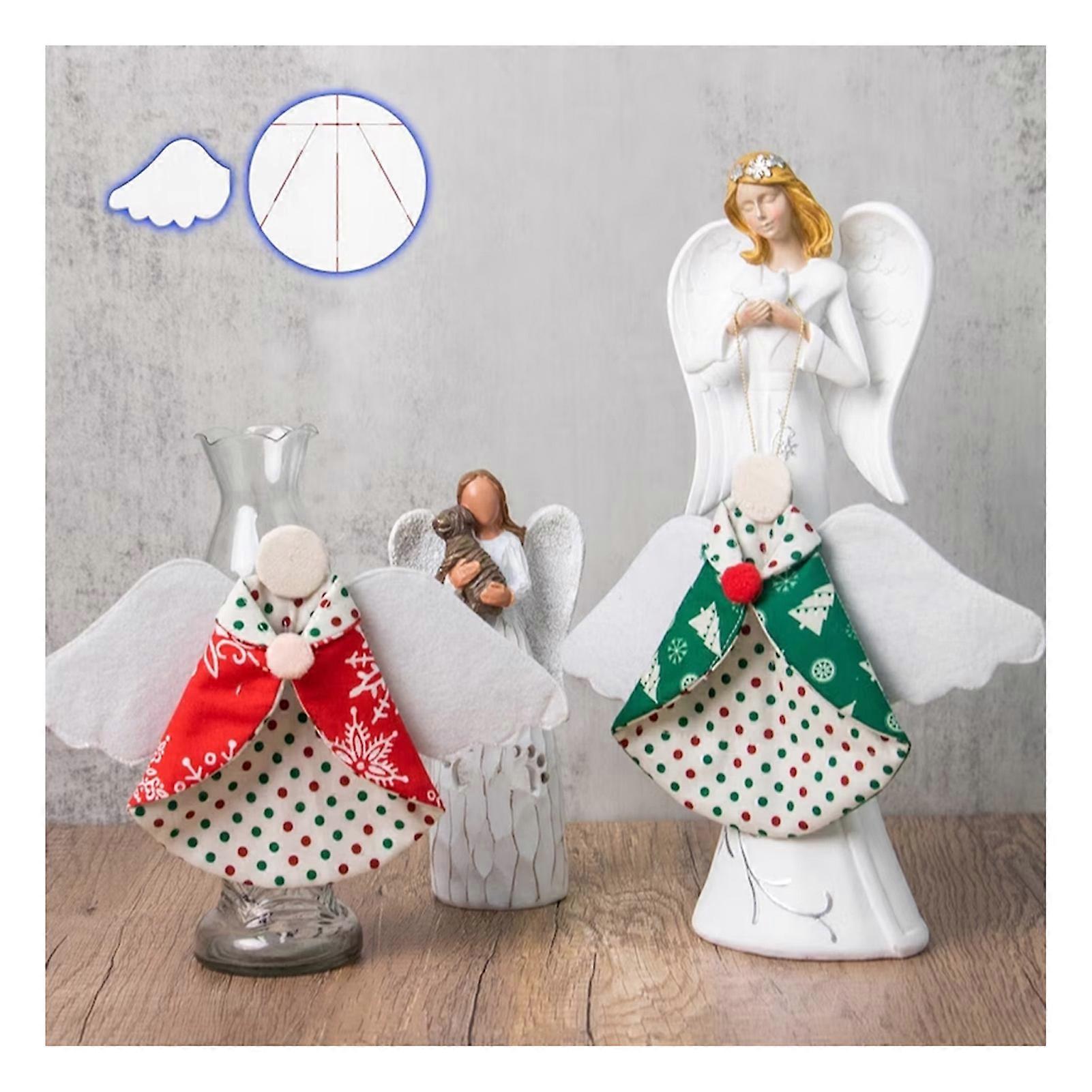 Angelo di Natale modello di cucito righello patchwork leggero e portatile