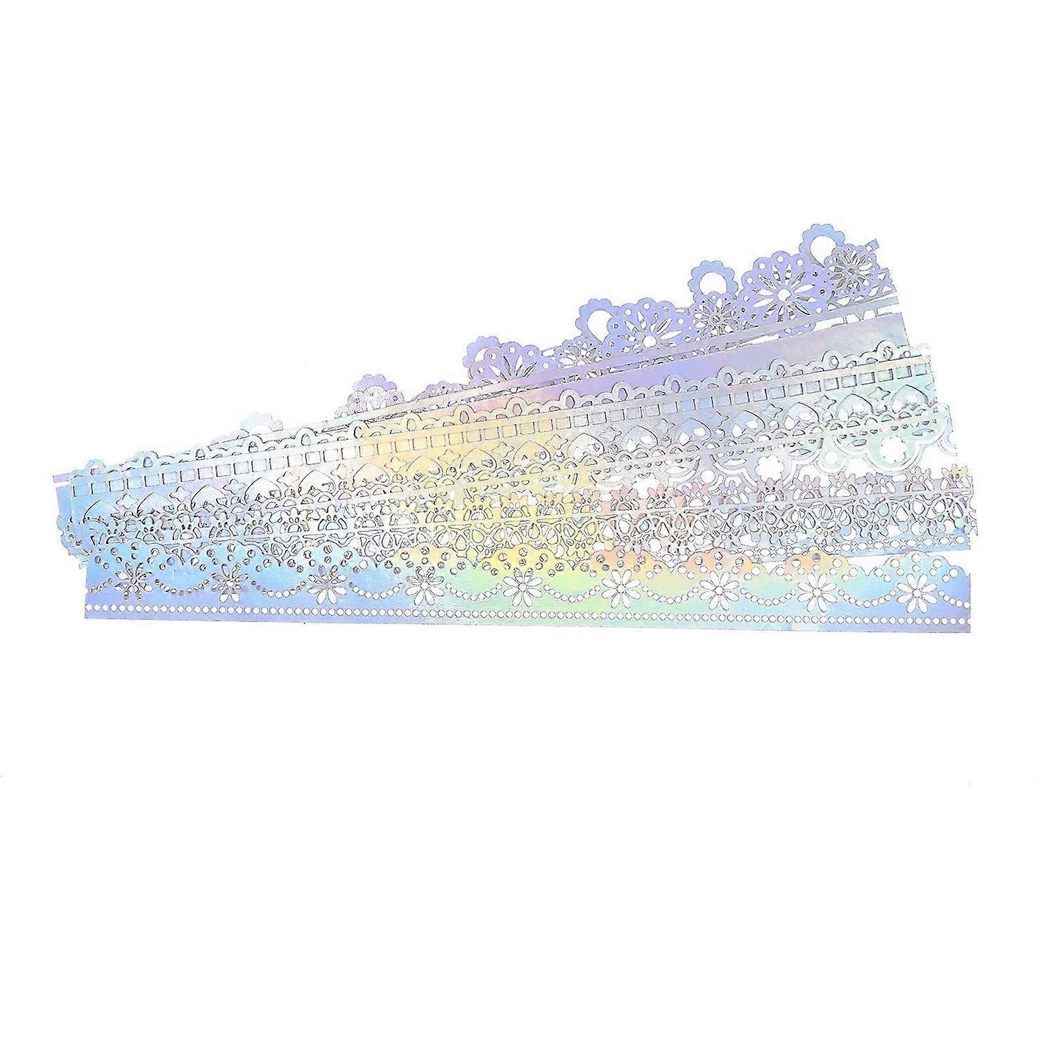 10 قطع ملصقات التقويم لزجة شريط لاصق عيد الميلاد واشي الشريط ملصقات الدانتيل واشي الشريط الحرفية