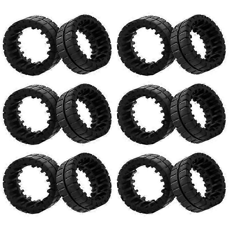 12Pcs Antislip Replacement Wheels Tires for M6 Ultimate Connection Robot Part