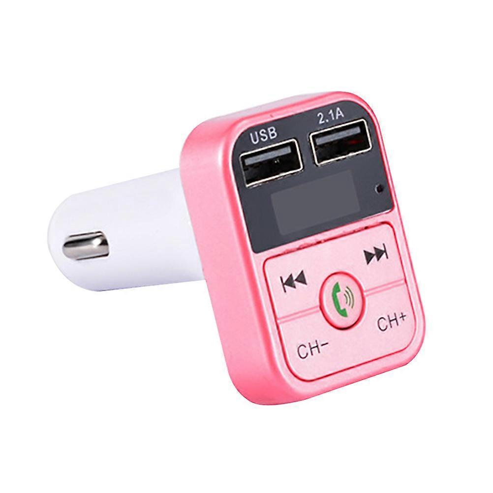 Vehicle Mounted Usb Music Player Hands Free Player Pink Car Use Technology 6.60X4.60X1.70CM 1Pcs