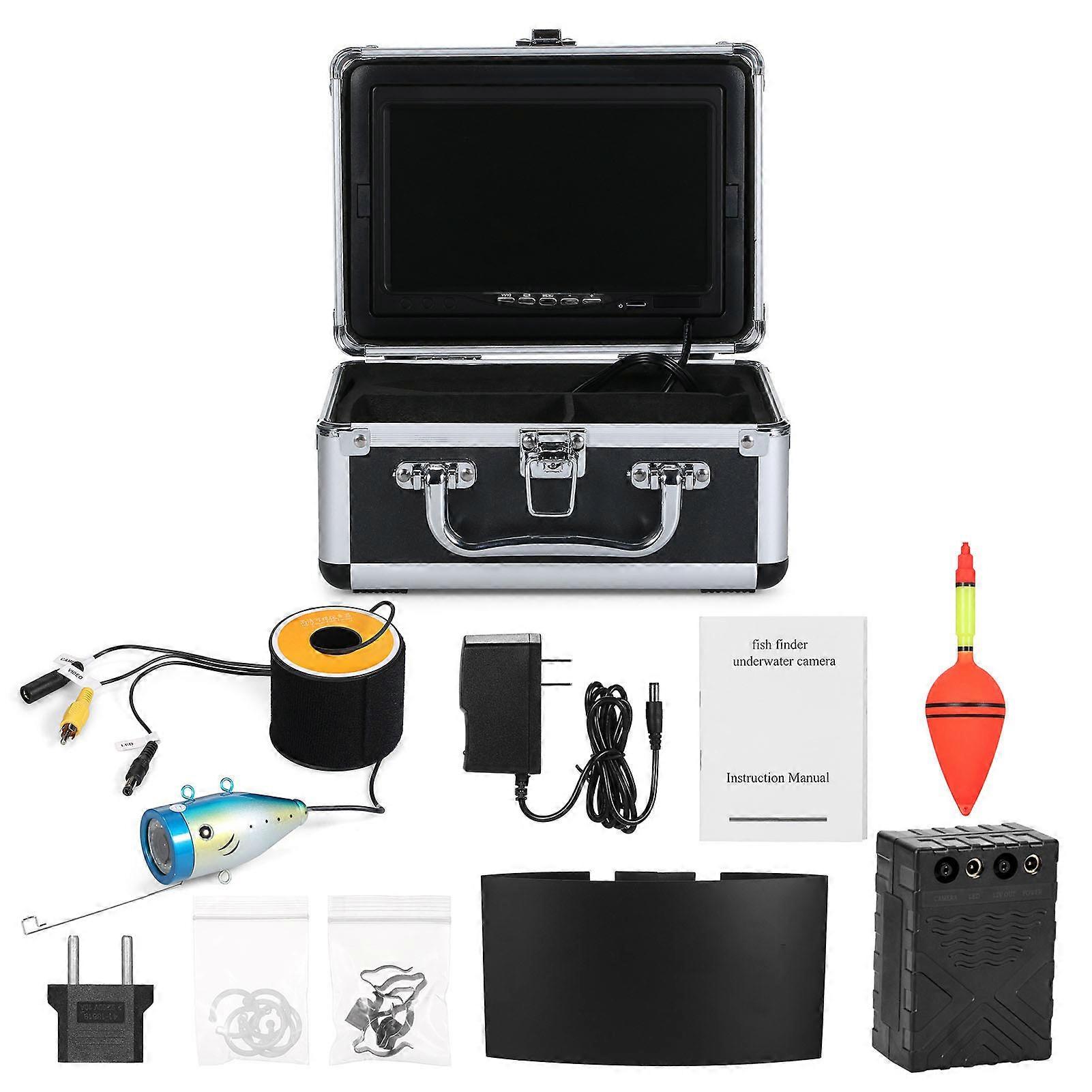 Underwater Fishing Camera Fish Finder with 12LEDs LCD Display IP68 Water Resistant for Sea Lake Boat Ice Fishing