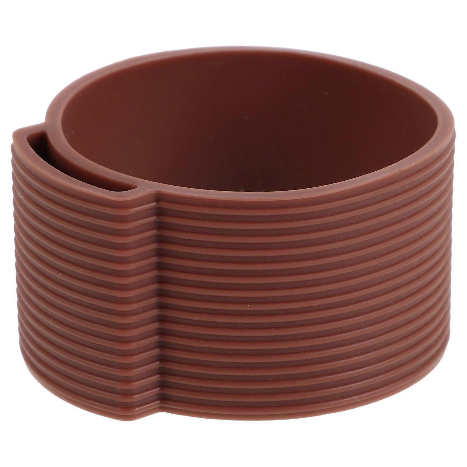 Coffee Grinder Accessory Secure Grip Case for Portable Stainless Steel Machine Brown 1Set