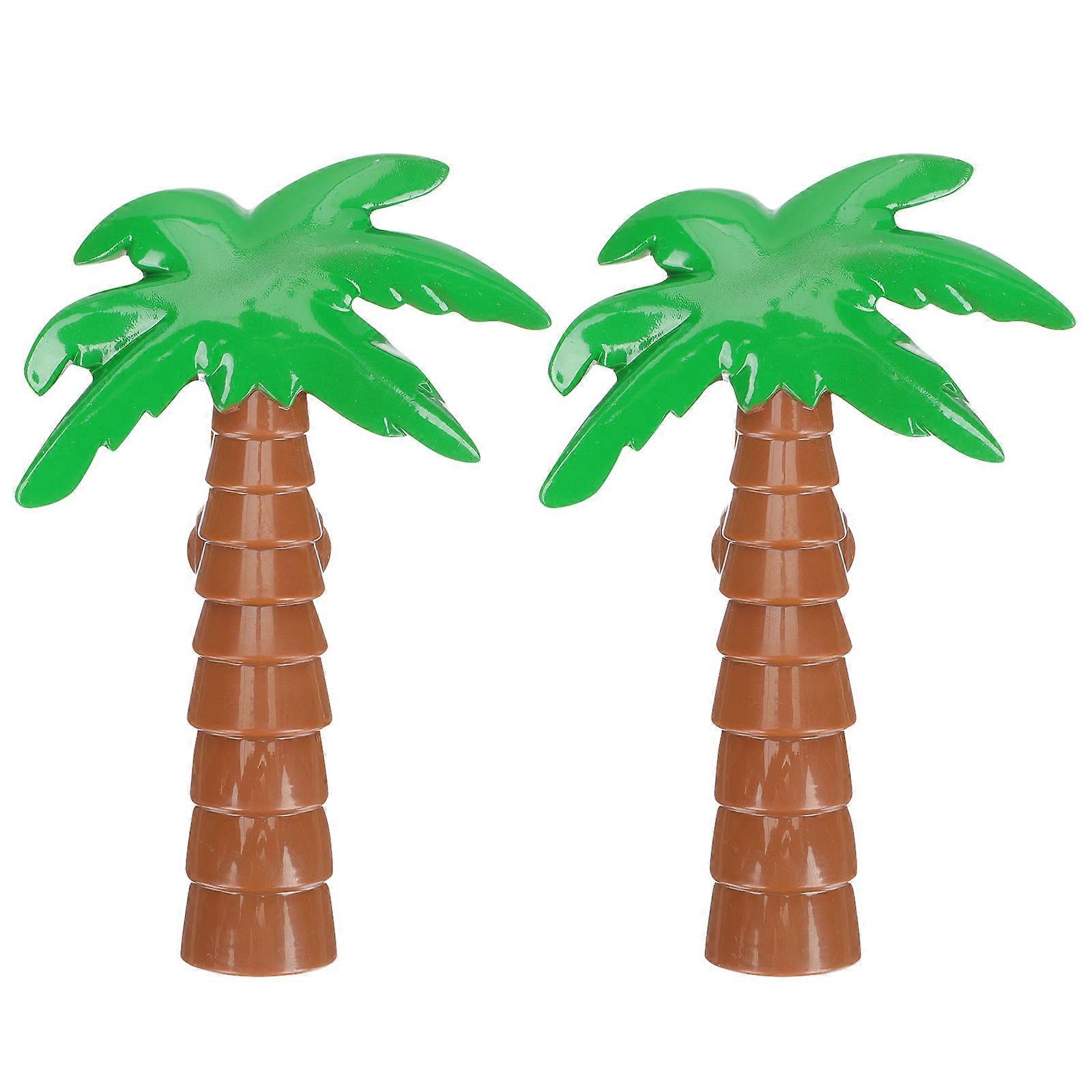 2pcs Palm Tree Towel Clips, Strong Windproof ABS Clamp, Lightweight Beach Chair Holder for Towels & Clothes, Versatile Home & Travel Use