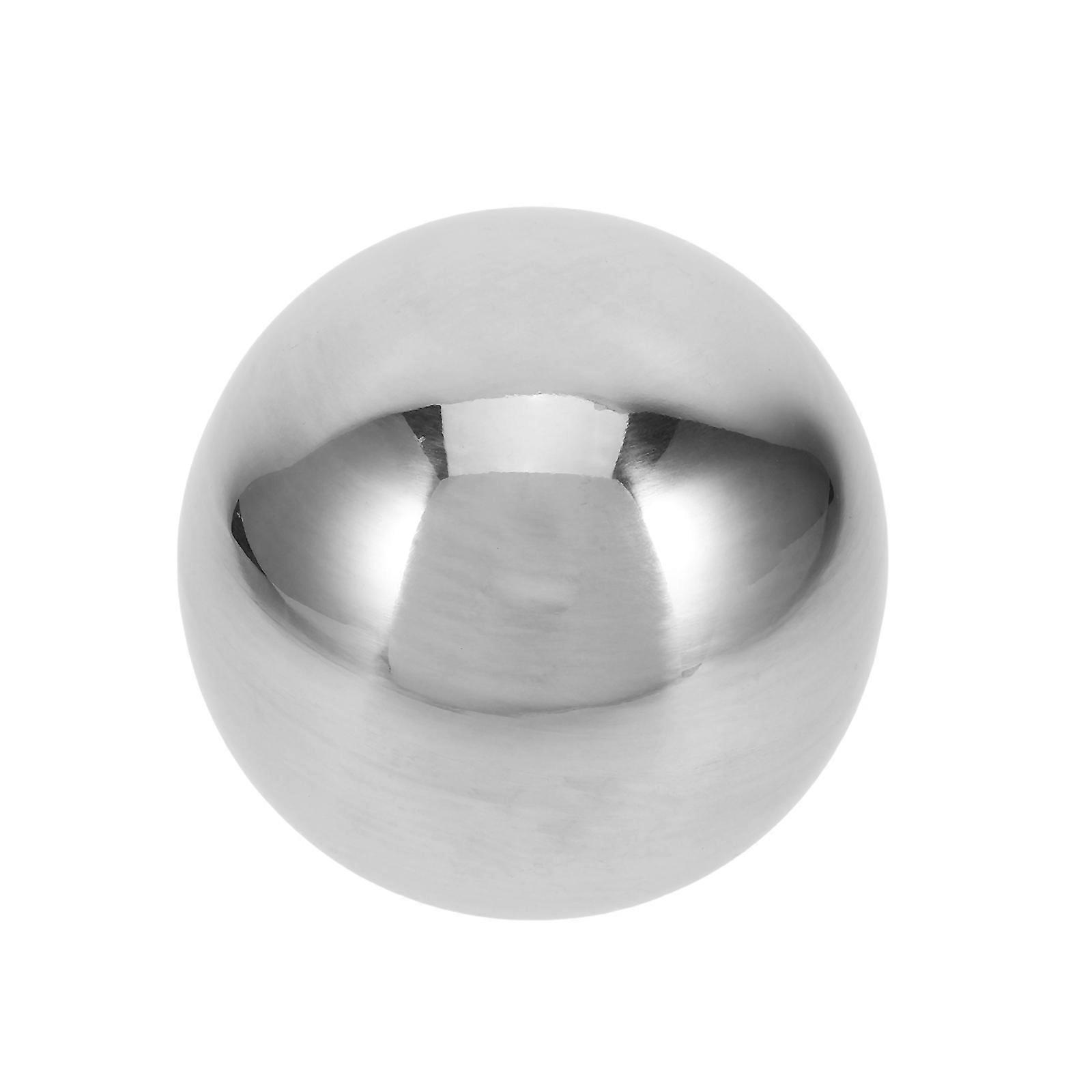 Stainless Steel Fence Post Cap with Polished Mirror Finish, Decorative Ball Topper for Deck and Farmhouse Posts, Durable and Versatile for Indoor and