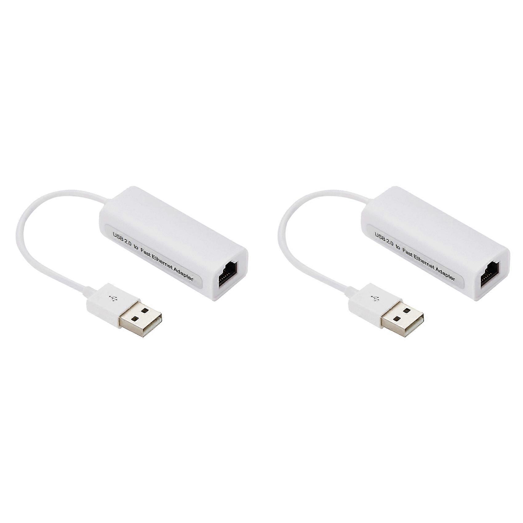 2X Network Card USB Type-C to Rj45 100M Driver-Free Network Card Converter Network Cable Adapter Eth