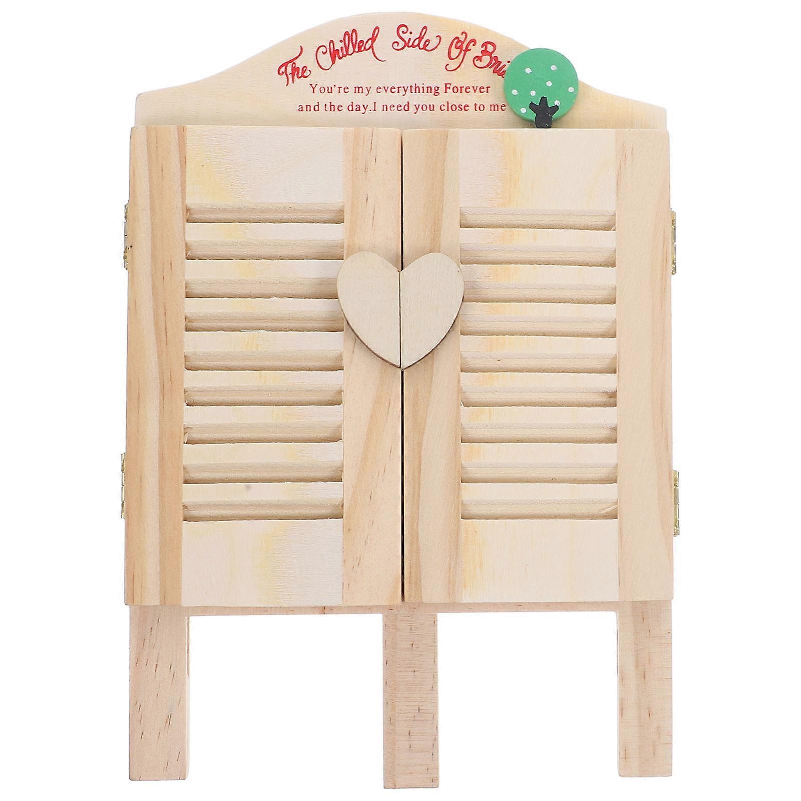 Small Chalk Board Leaving Notes Household Chalkboard Home Decoration Khaki 8.3X5.9X1.2in 1Set