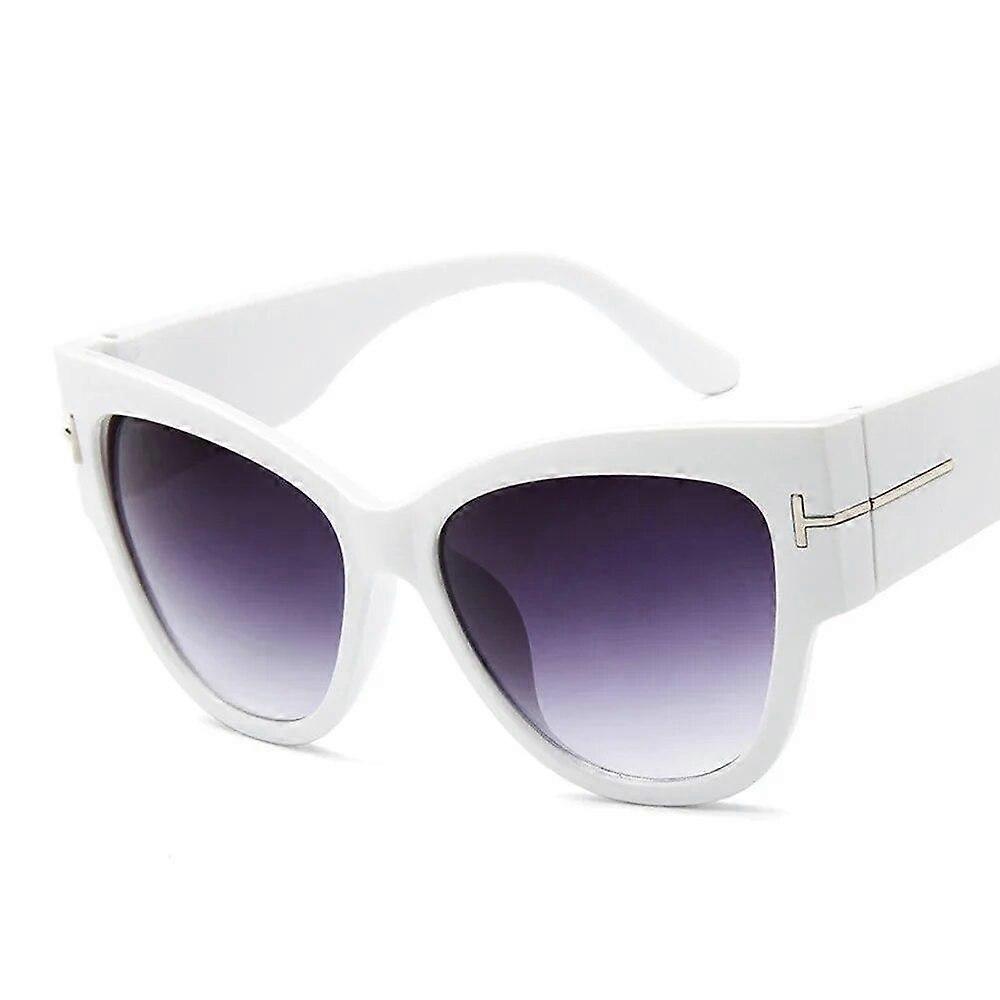 Módne slnečné okuliare Ženy Cat Eye Oversized Slnečné okuliare Dámske Gradient Lens Slnečné okuliare