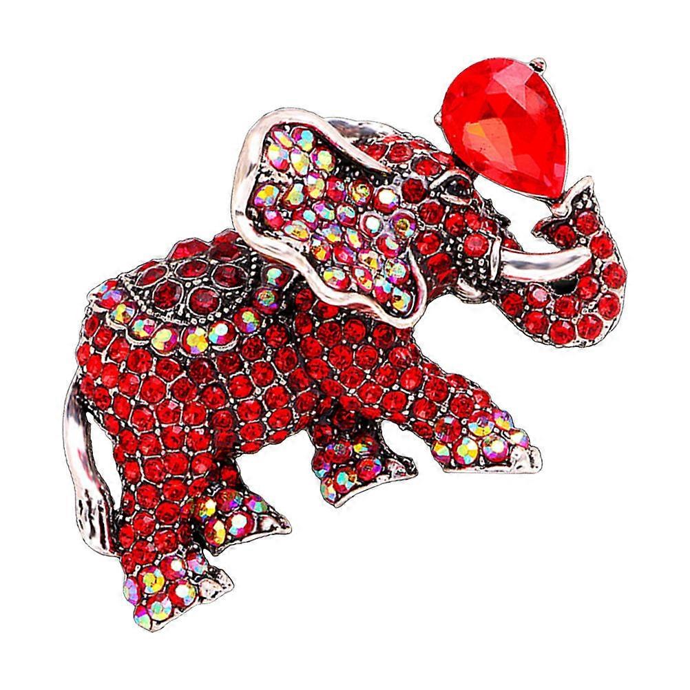 レディースブローチエレファントシェイプヘアバンドサッシュ5x3 5cm合金ファッショナブル1個