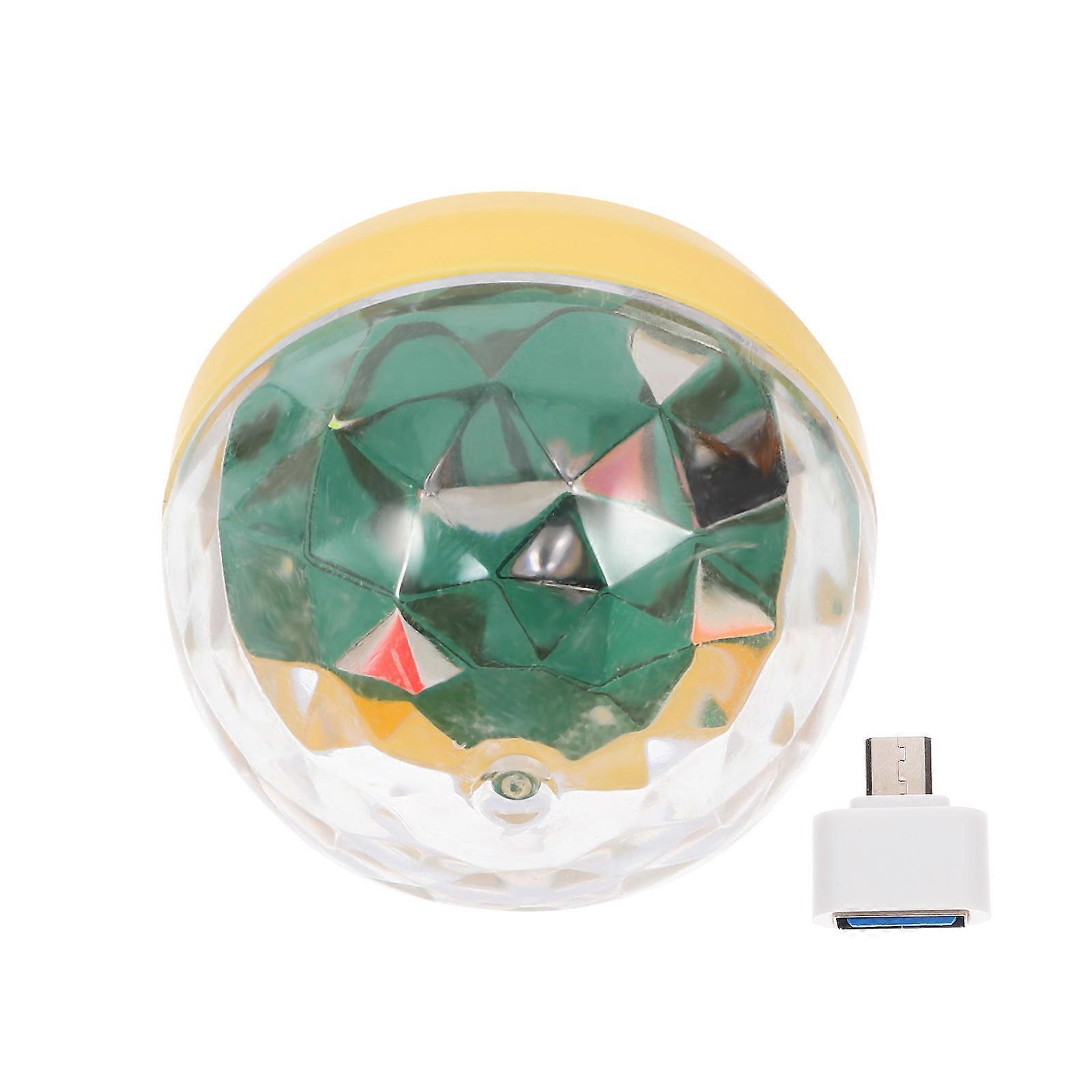 Dj Party Lights Usb Disco Light Portable Light Stage Ball For Christmas Home Party Yellow 1Pack