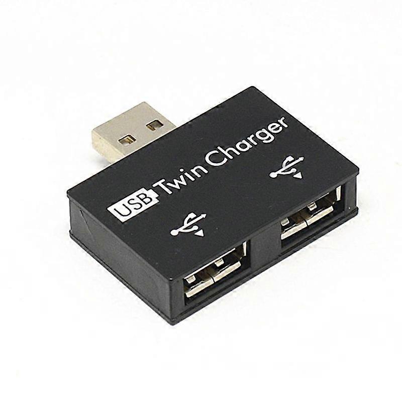 1 to 2 Port USB 2.0 Male USB Dual Splitter Hub Cord Converter Adapter