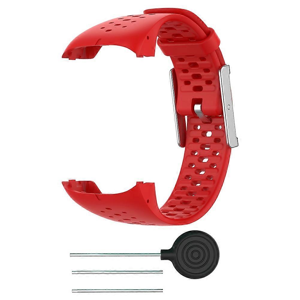Replacement silicone strap for Polar M400/M430 watch, with tool