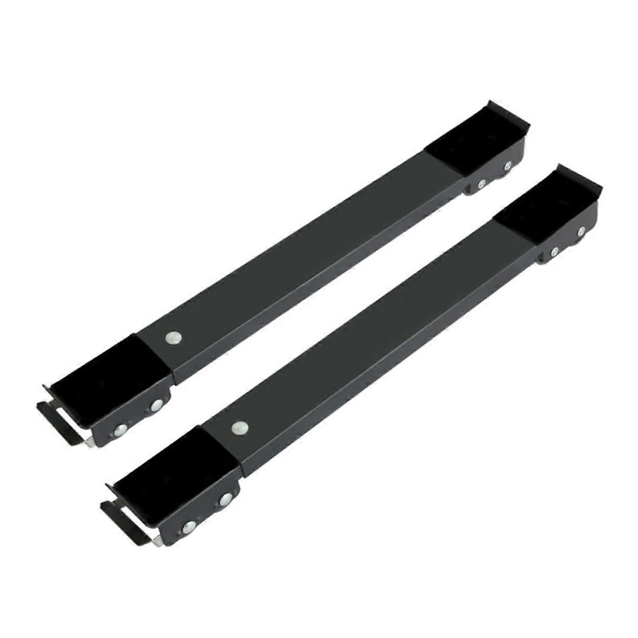 1 Pair Moving Wheel Base Stabilizer for Fridge Washing Machine Black